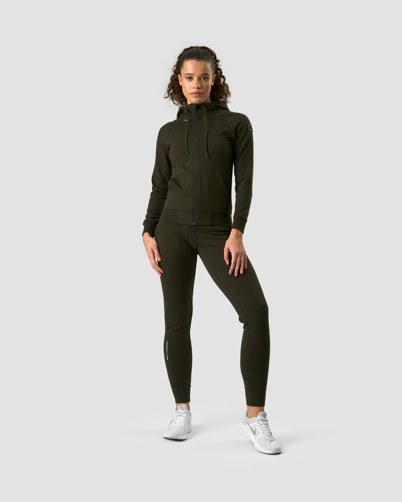 Activity Zip Hoodie Wmn Dk Army Green - afbeelding 4